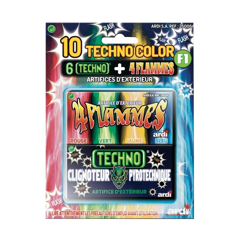 10 Techno Color blister