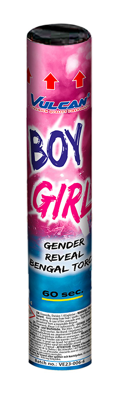 Bengal torch gender reveal BLUE