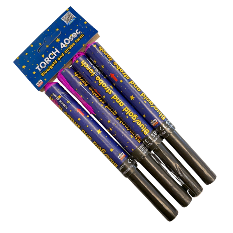 DumBum Blue/gold and strobe torch